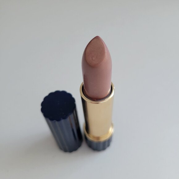 Estee Lauder All Day Lipstick BLUSHING VIOLET Navy Blue Ribbed Tube Full Size - Picture 3 of 6